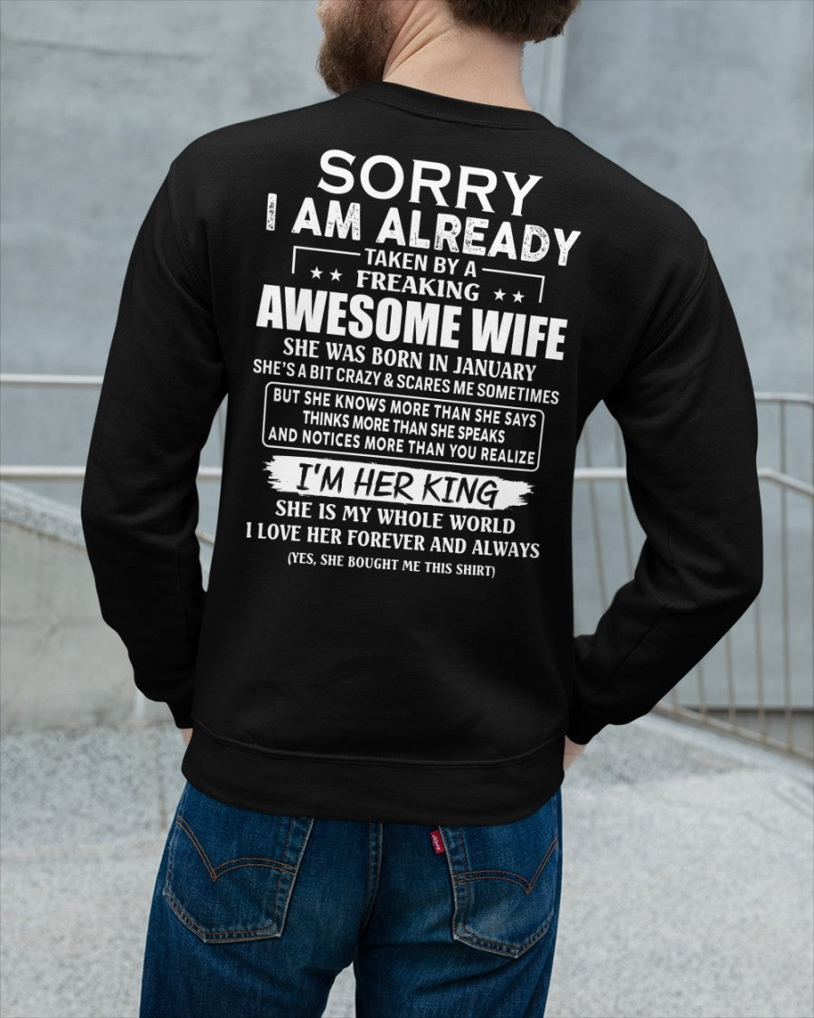 Awesome wife January - Perfect gift for your husband - NGHL01 (SKU68-79-01)