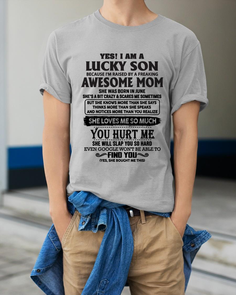 June - Yes! I'm A Lucky Son - Perfect gift for your son (SKU-LKW-06)