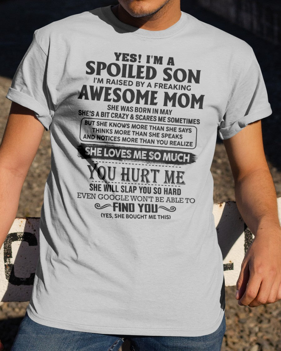 May - Awesome Mom - Perfect Gift For Son From Mom - NGHL05 (SKU-SPW-05)