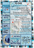 Special Gift For Your Grandson Blanket - From Grand