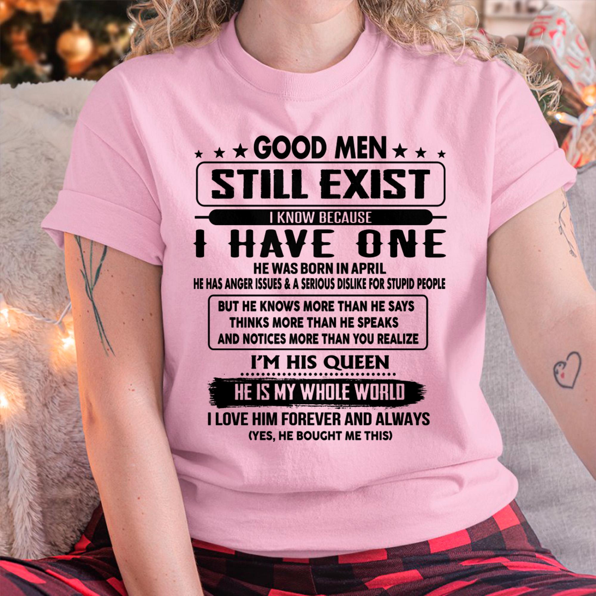 April - Good men Still Exist - gift for your girlfriend, wife from Husband - NGHL04 (SKU-GM-04)